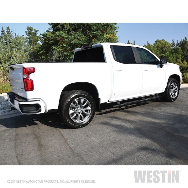Westin Automotive 19-C SILVERADO/SIERRA 1500/20-C SILVERADO/SIERRA 2500/3500 CREW CAB BLACK PRO TRAXX 4 OVAL NERF BARS 21-24135 - main